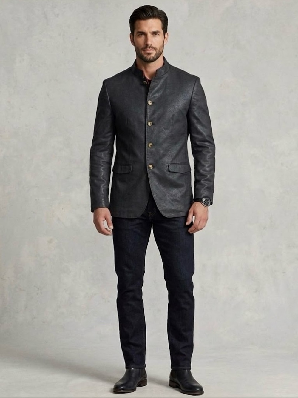 Marc Ecko Cut & Sew Men’s Gomez Blazer Black Size L